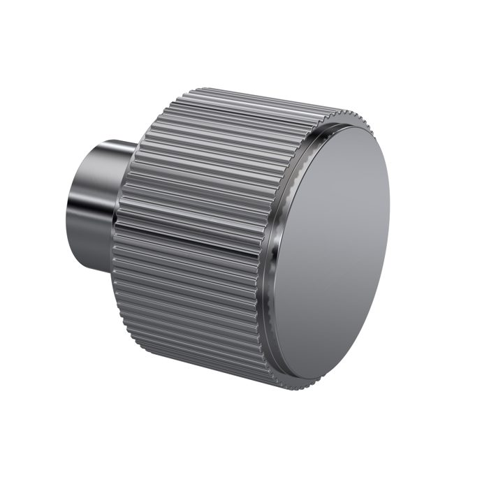 Fairford Gunmetal Fluted Knob Handle