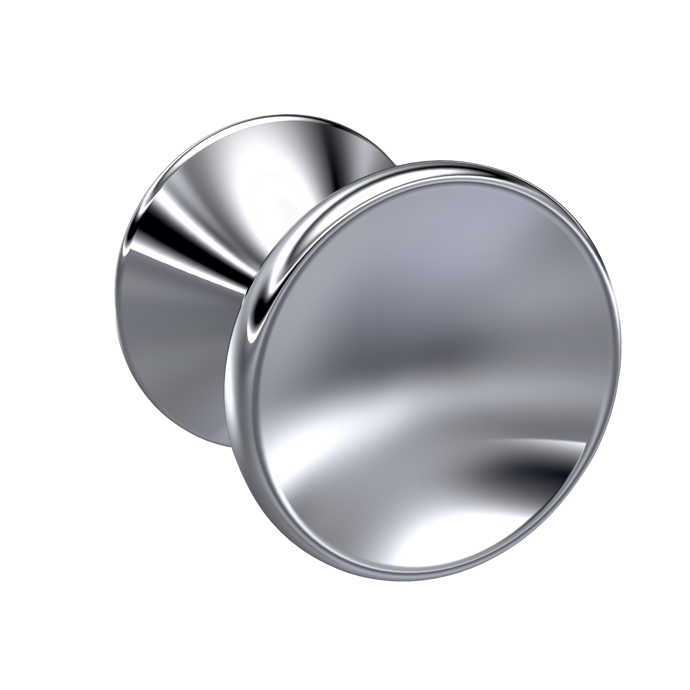 Fairford Chrome Indented Round Knob (Baya)