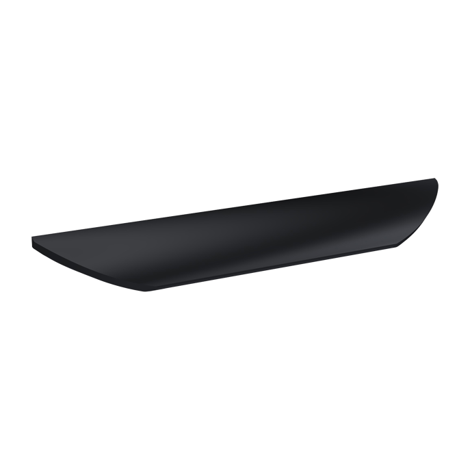 Fairford Finger Pull Handle, Matt Black, 224mm Centres