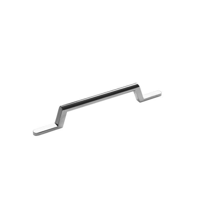 Fairford Round Strap Handle, Chrome, 128mm Centres