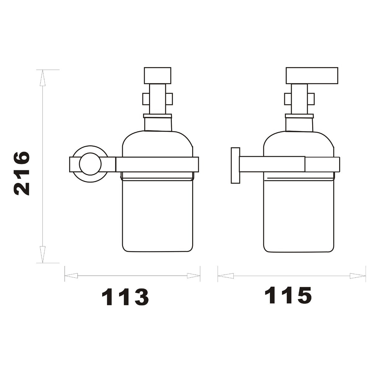 Fairford Riena Soap Dispenser and Holder