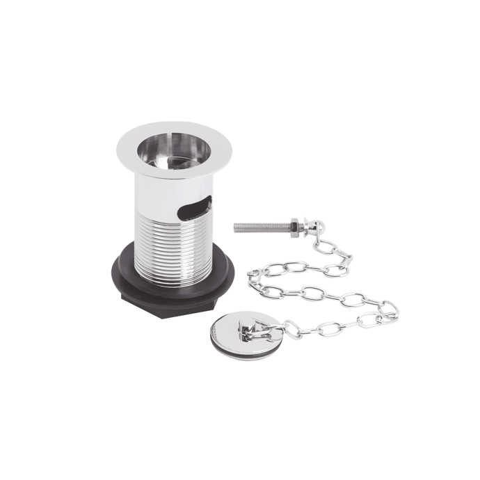 Fairford Chrome Basin Waste, Plug & Chain