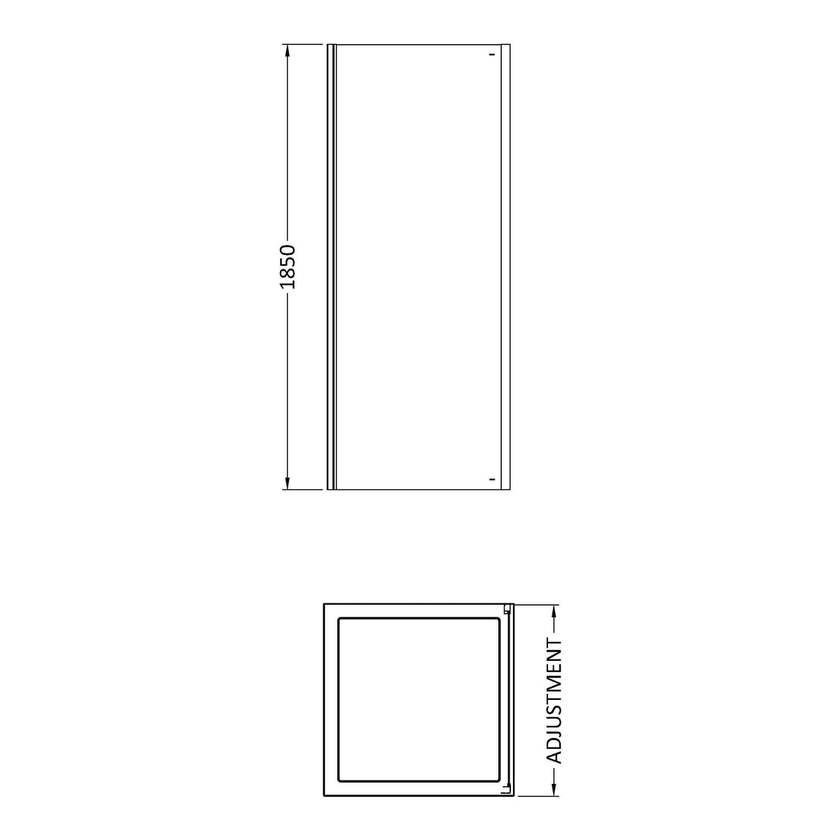 Fairford 5mm 760mm Chrome Enclosure Side Panel