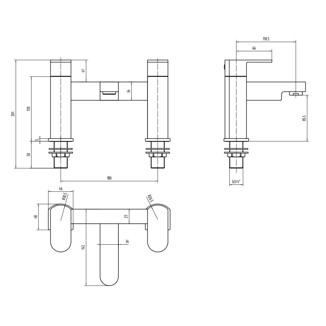 Rivato Sesia Black Bath Filler