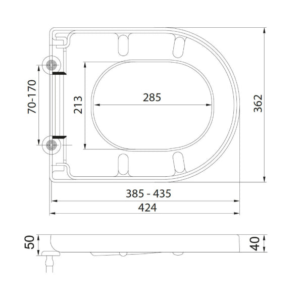 Fairford Relay Soft Close Toilet Seat