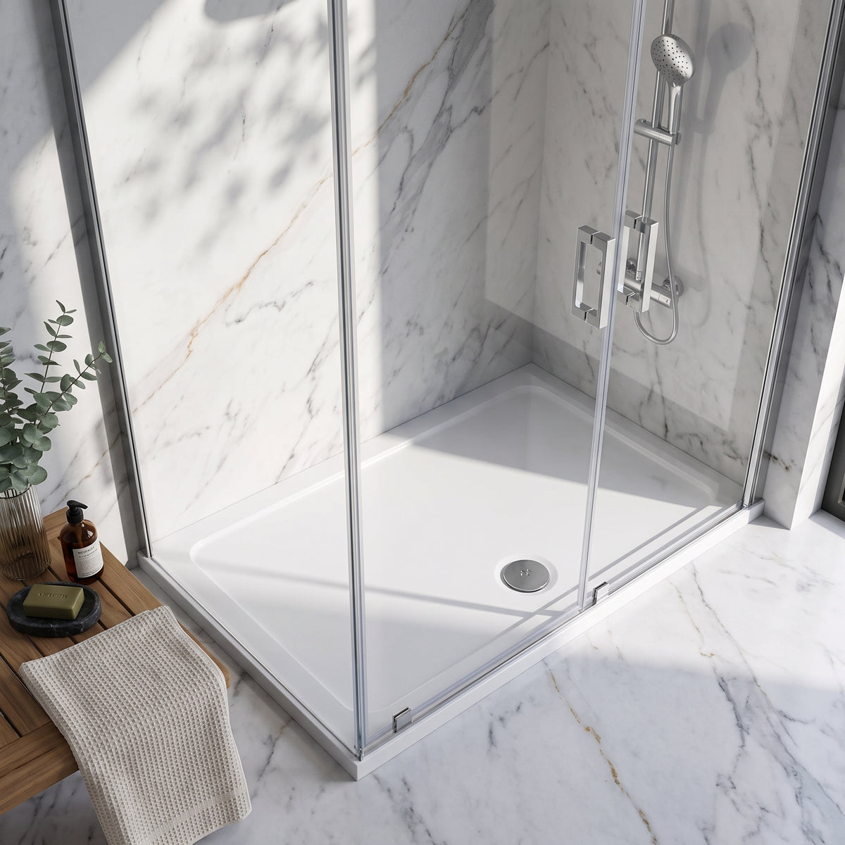 Fairford 1300 x 800mm Rectangular Shower Tray