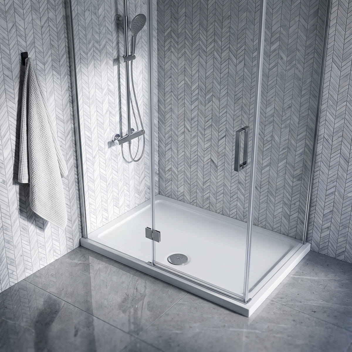 Fairford 1200 x 900mm Antislip Rectangular Shower Tray