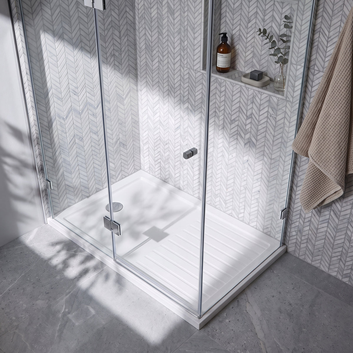 Fairford 1600 x 800mm A/S Walk In Shower Tray