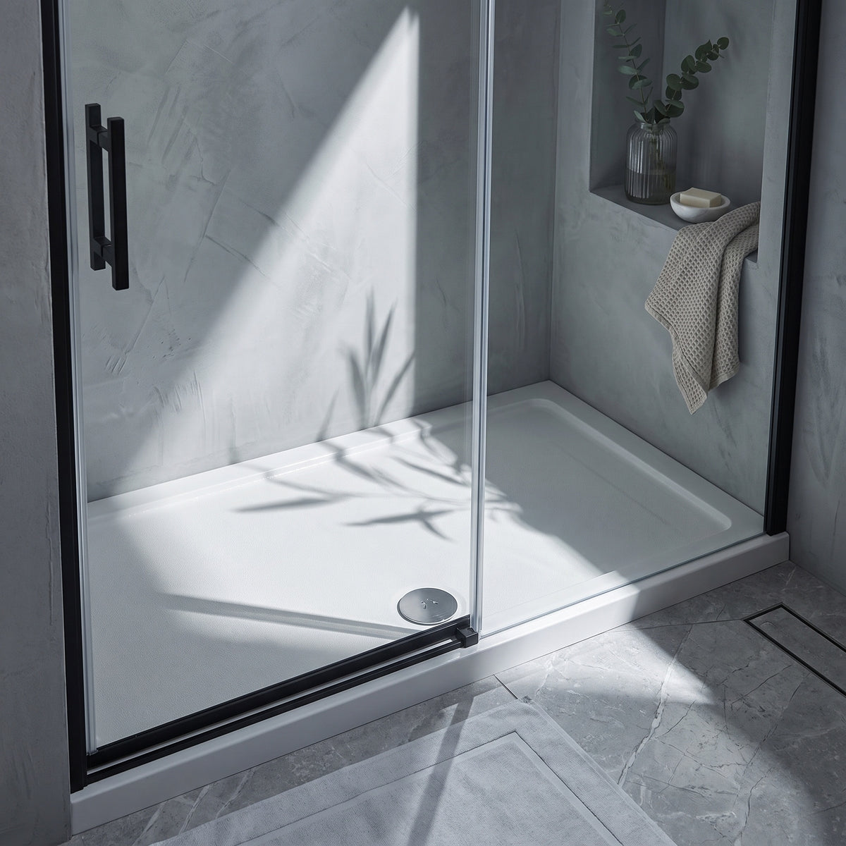 Fairford 1700 x 700mm Antislip Rectangular Shower Tray
