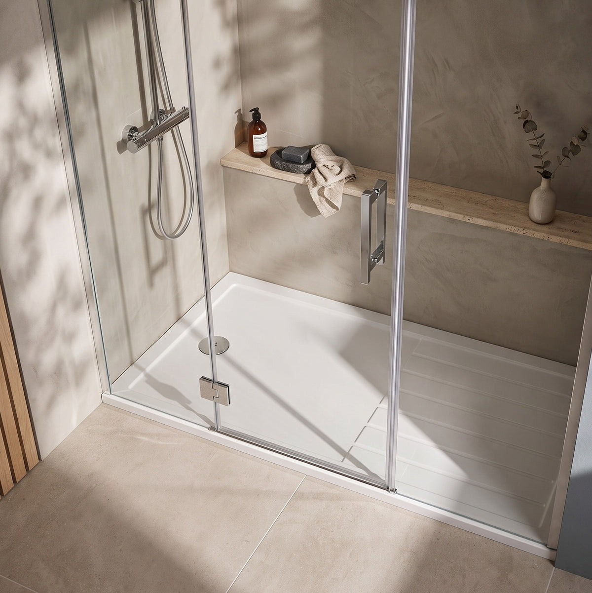 Fairford 1700 x 800mm A/S Walk In Shower Tray