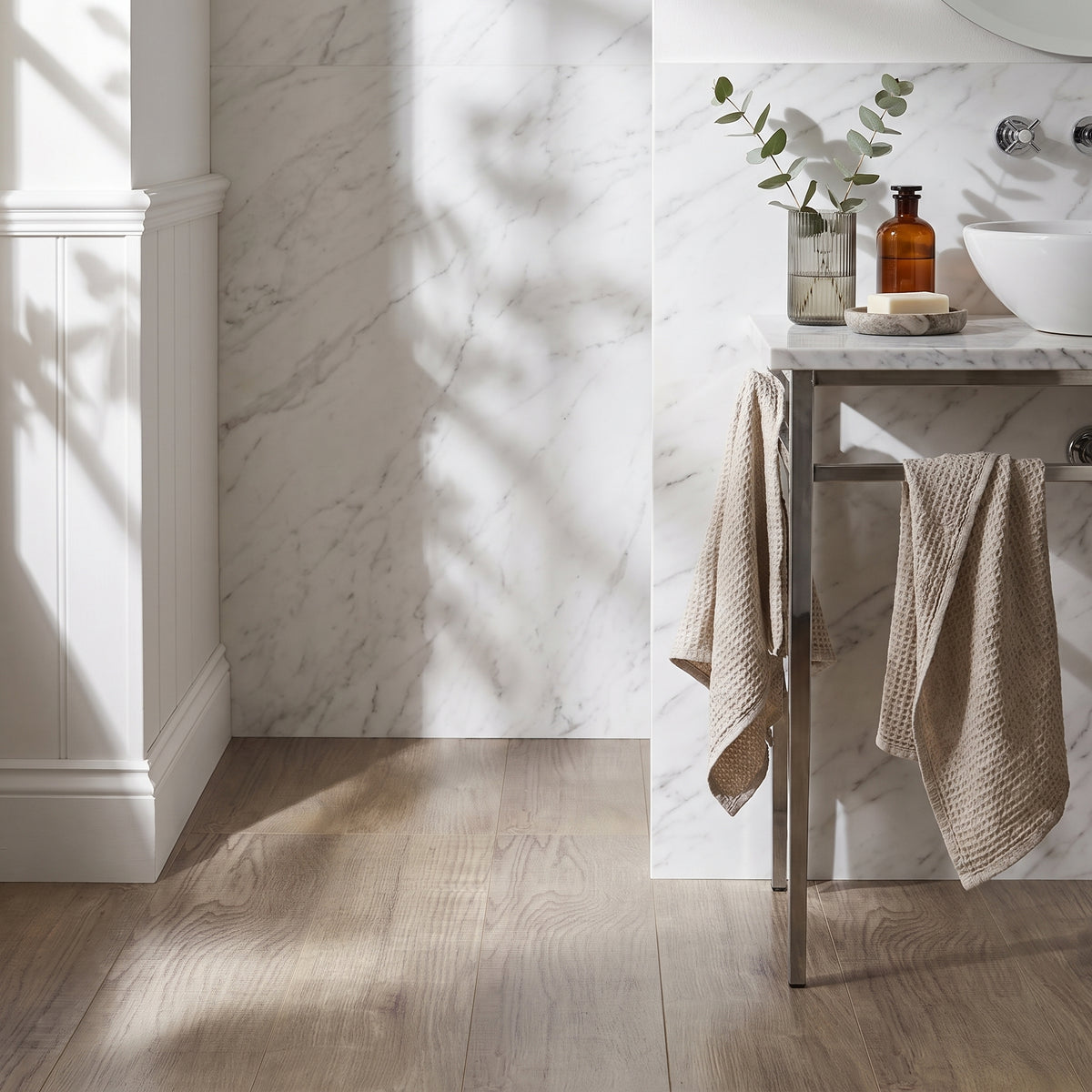 Fairford Classic Nutwood 1500 x 220mm Solidcore Waterproof Click Flooring Planks (Pack of 6) - 1.98m Per Pack