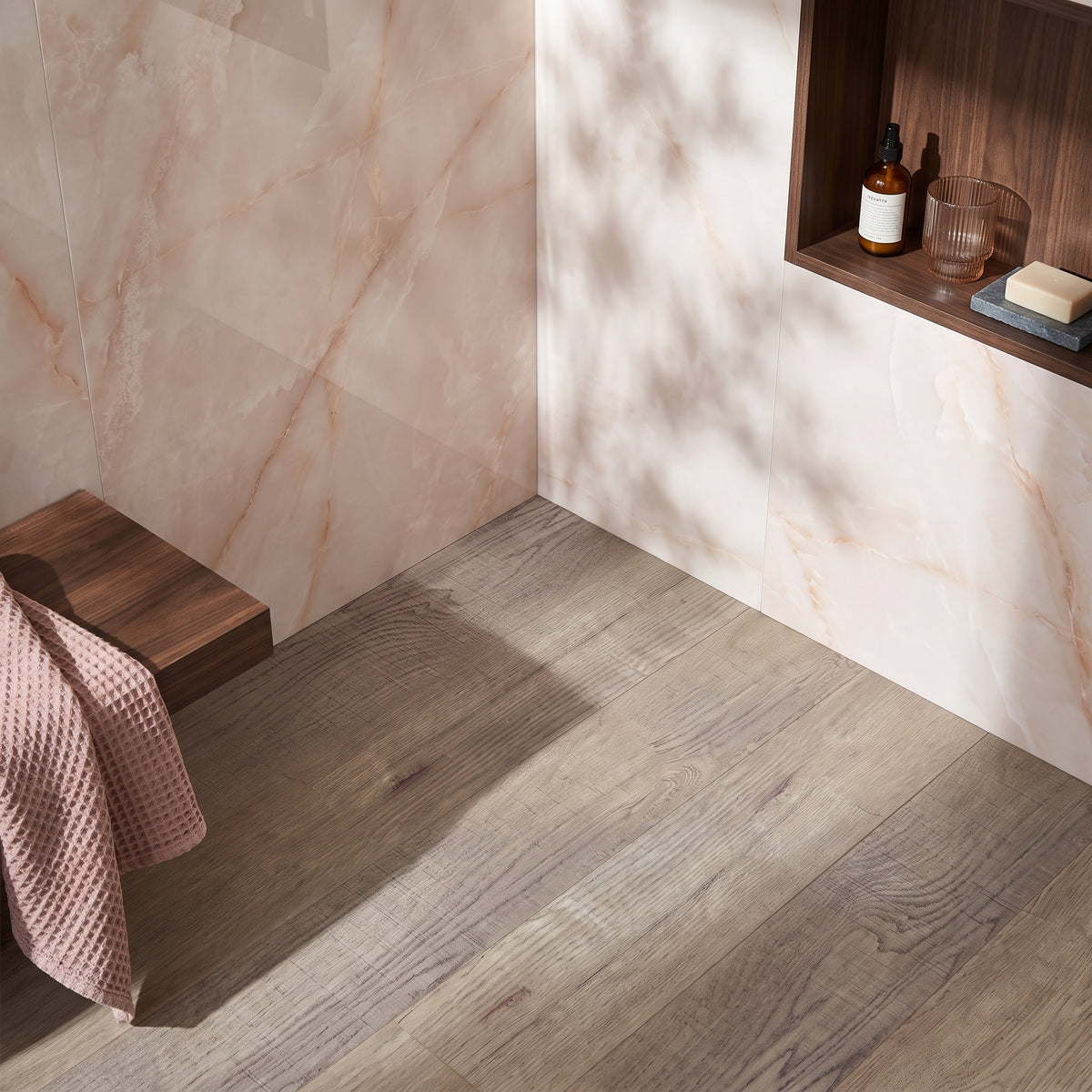 Fairford Classic Nutwood 1500 x 220mm Solidcore Waterproof Click Flooring Planks (Pack of 6) - 1.98m Per Pack