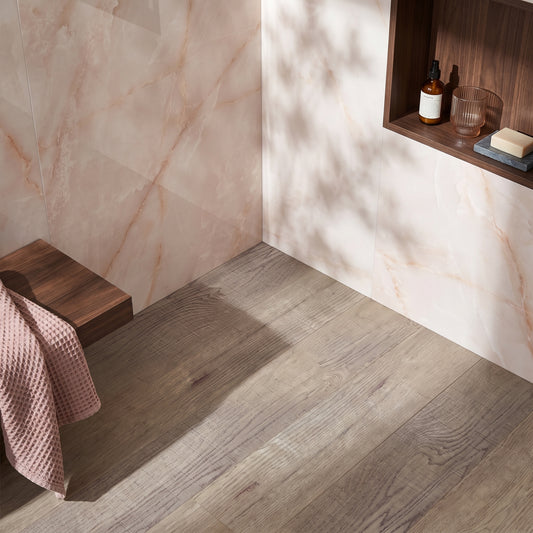 Fairford Classic Nutwood 1500 x 220mm Solidcore Waterproof Click Flooring Planks (Pack of 6) - 1.98m Per Pack
