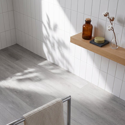 Rivato Canadian Grey 1220 x 183mm Solidcore Waterproof Click Flooring Planks (Pack of 8) - 1.79m Per Pack