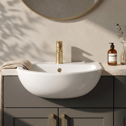 Fairford Natta 400mm, 1TH Semi Recessed Basin
