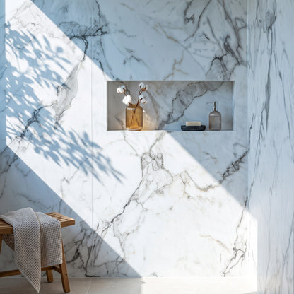 Hydraset Calacatta Marble 1200 x 2400 Setlock Wall Panel