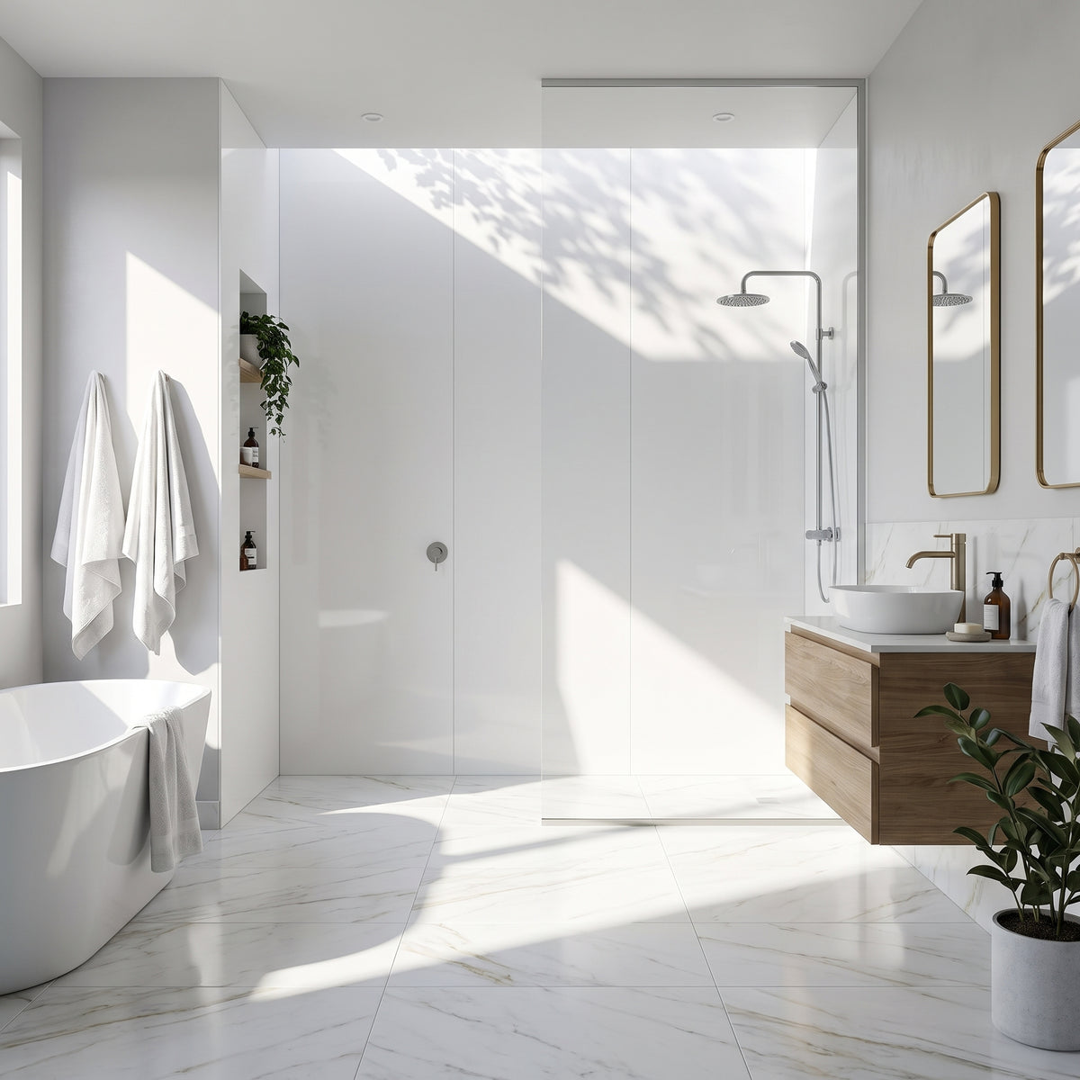 Hydraset Alpine White Square Edge 2400x1200mm