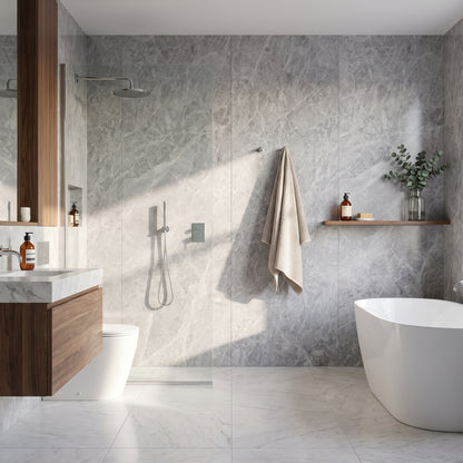 Hydraset Essentials Bardiglio Marble 2 pack Wall Panels 1000x2400mm