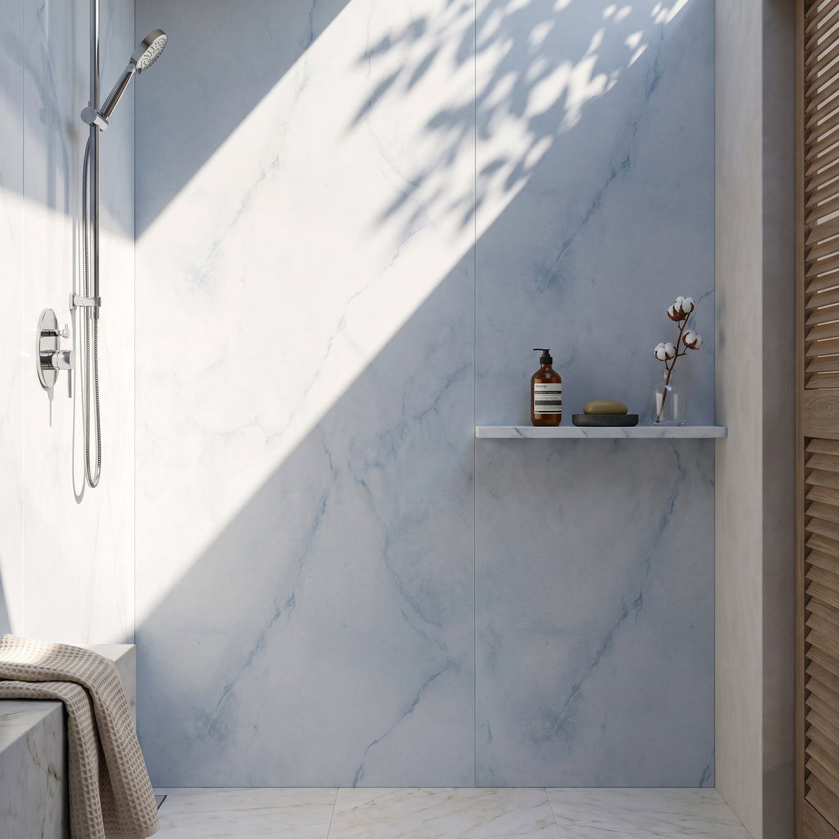 Hydraset Essentials Blue Marble 2 pack Wall Panels 1000x2400
