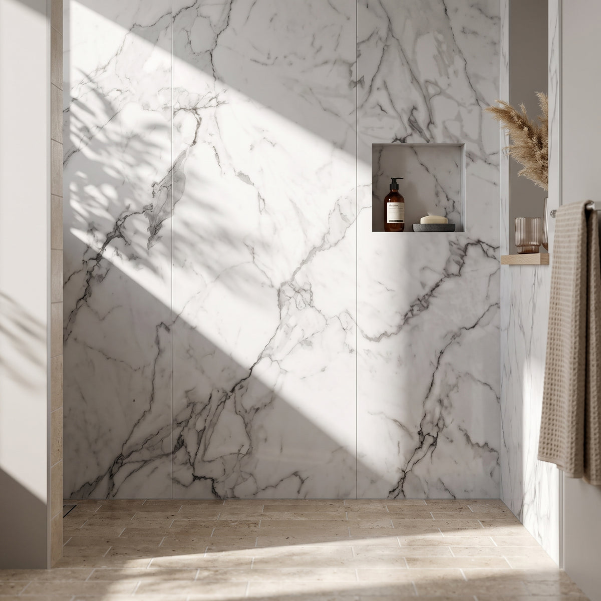 Hydraset Calacatta Marble 1200 x 2400 Setlock Wall Panel