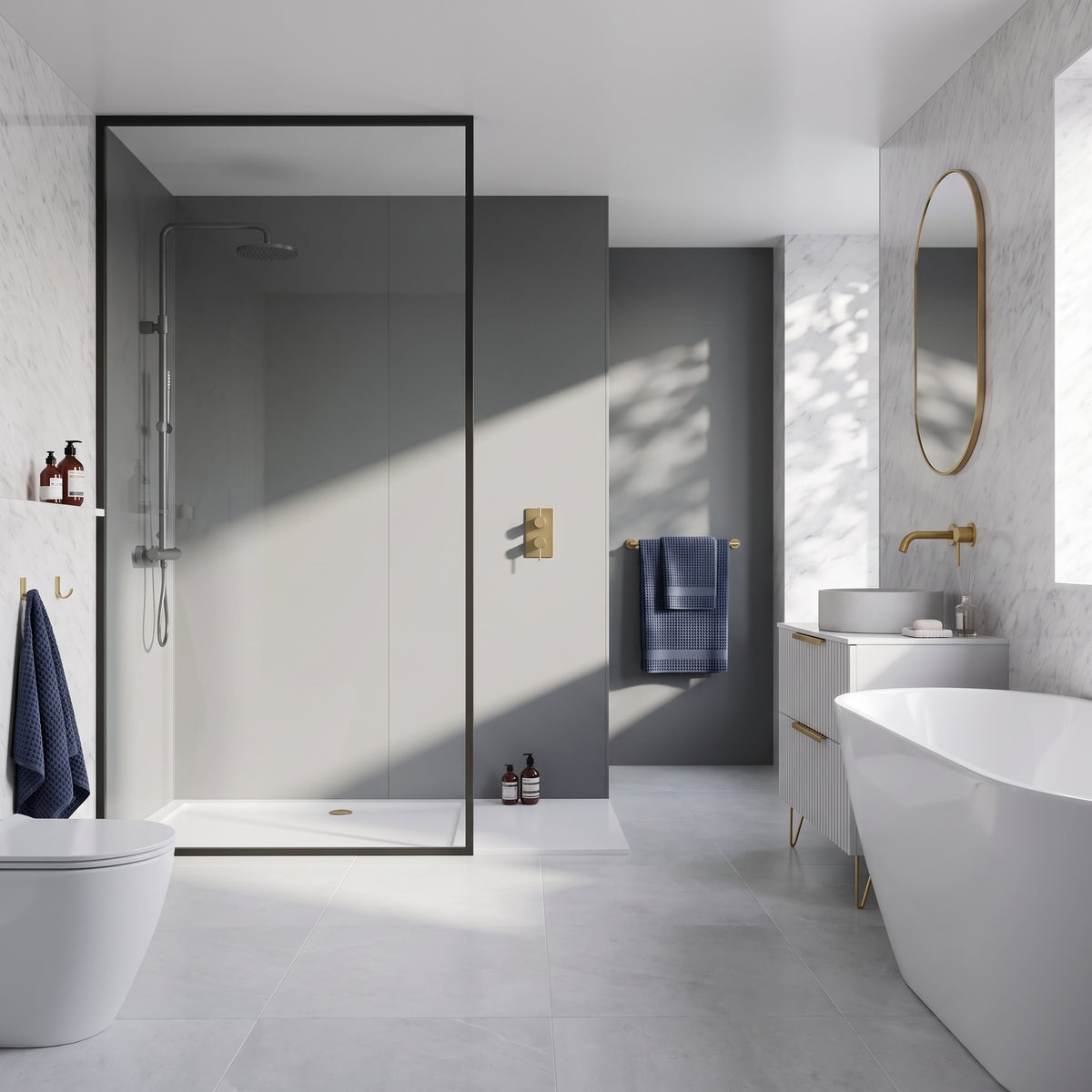 Hydraset Dust Grey Matt 1200 x 2400 Setlock Wall Panel