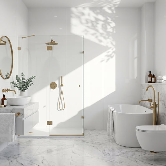 Hydraset Essentials White Gloss 2 Pack PVC Wall Panels 1000x2400mm