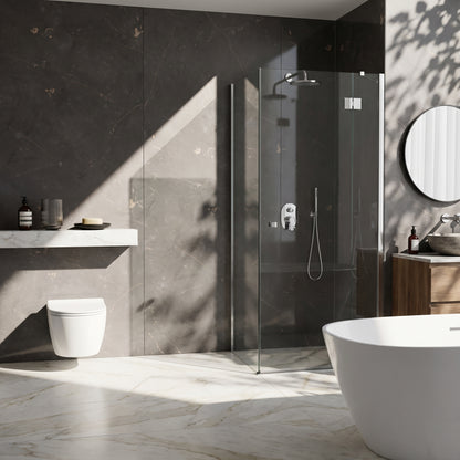 Hydraset Ferro Graphite Gloss 1200 x 2400 Square Edge Wall Panel