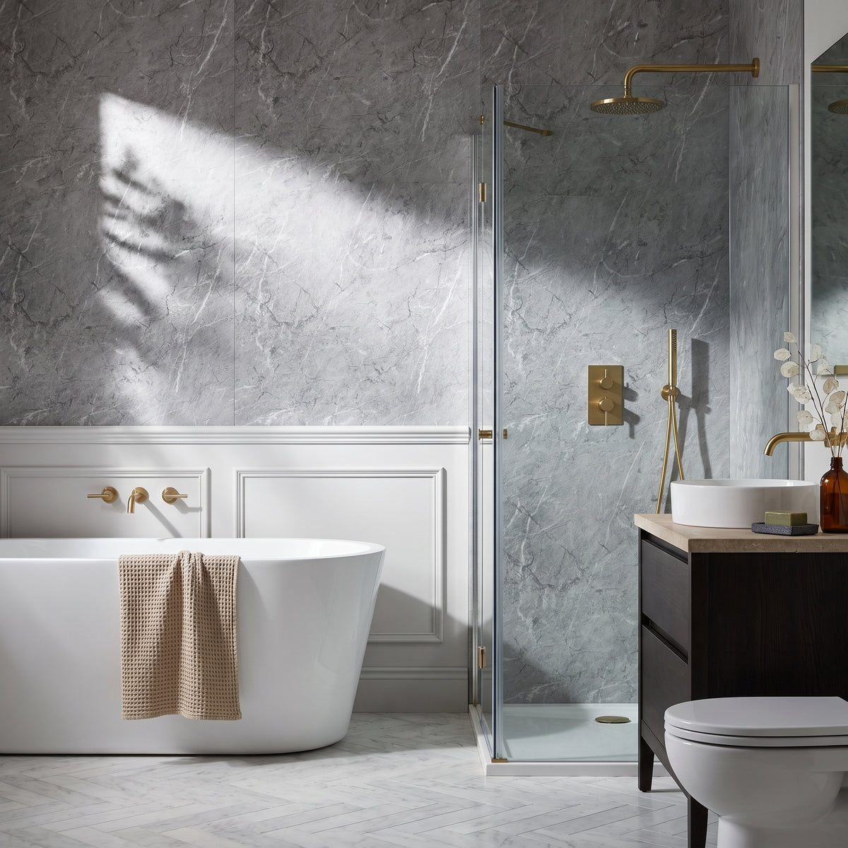 Hydraset Grey Bonito Square Edge 2400 x 1200