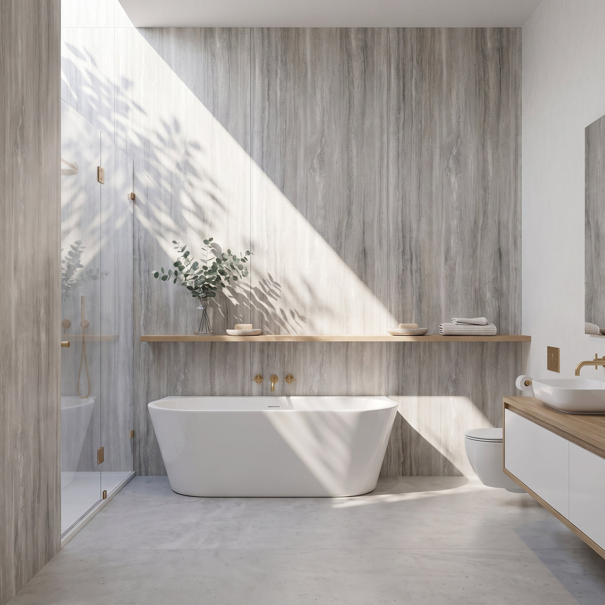 Hydraset Jupiter Silver Textured 1200 x 2400 Setlock Wall Panel