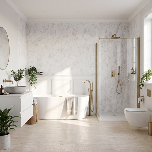 Hydraset Pure Light Marble Square Edge 2400x1200mm