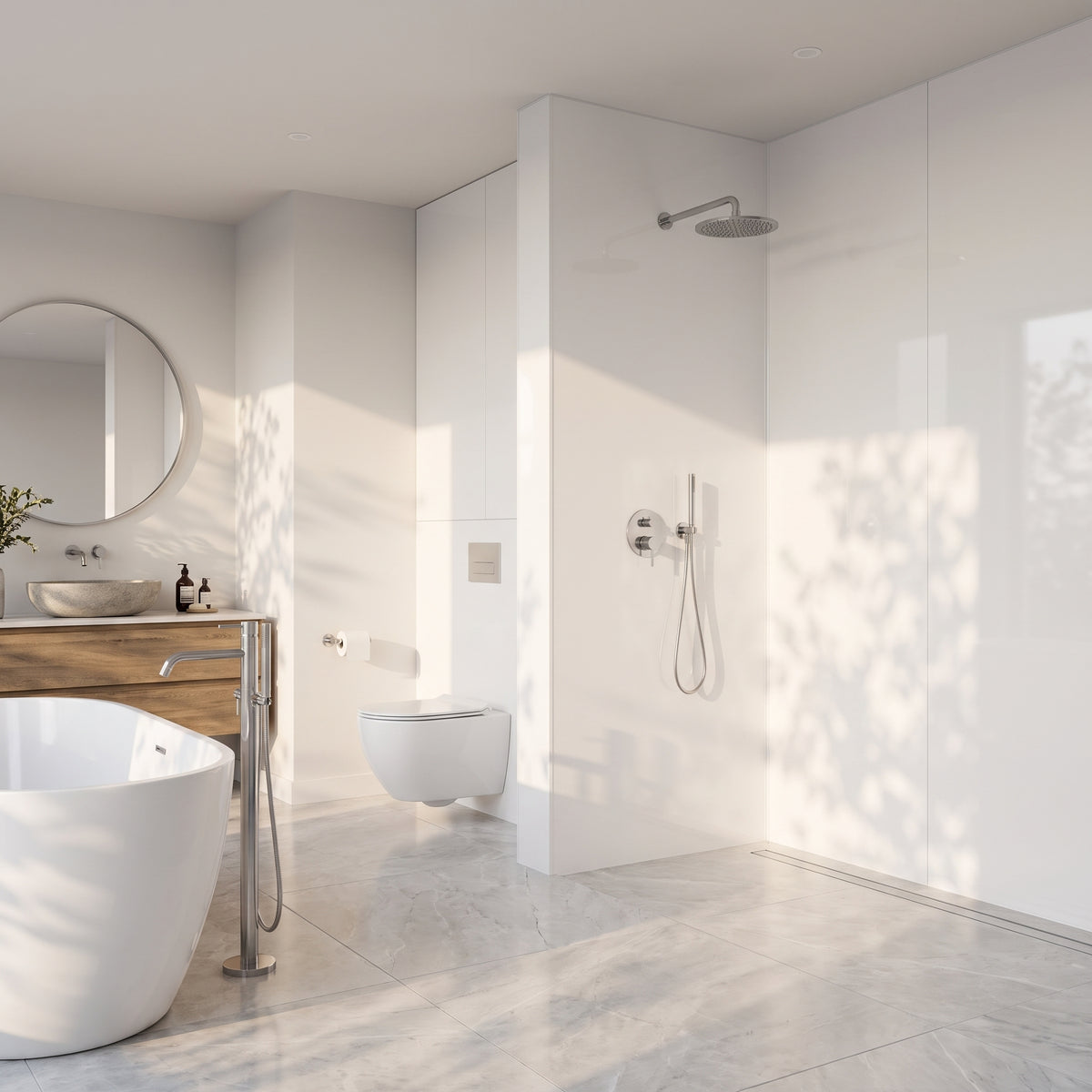 Hydraset Pure White Gloss Setlock 2400x1200mm
