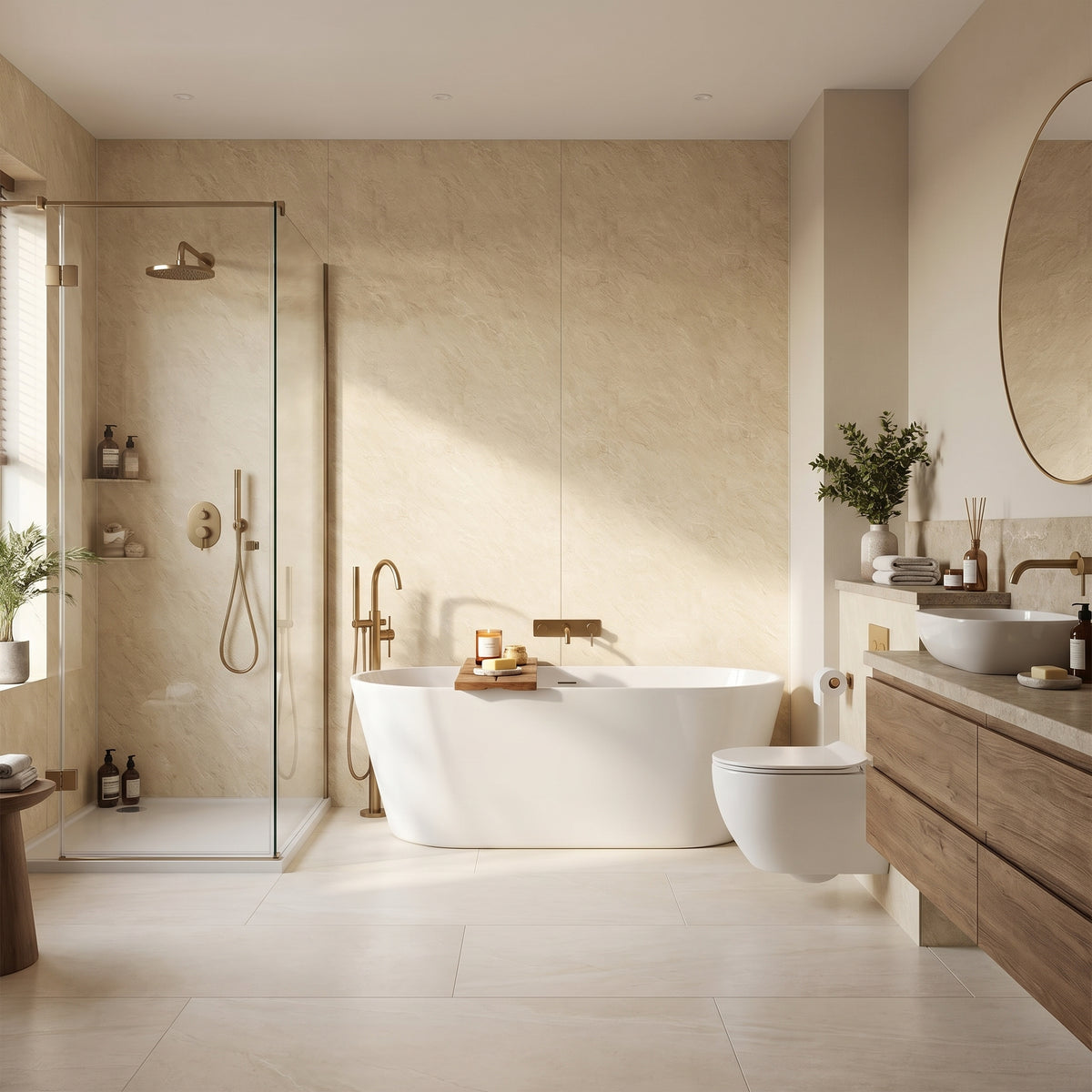Hydraset Riven Marble Textured 1200 x 2400 Setlock Wall Panel