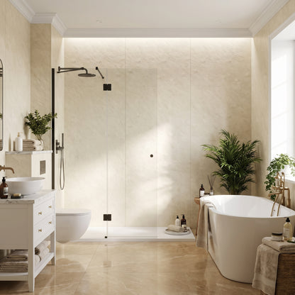 Hydraset Riven Marble Textured 1200 x 2400 Square Edge Wall Panel