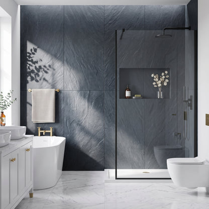 Hydraset Riven Slate Matt 1200 x 2400 Square Edge Wall Panel