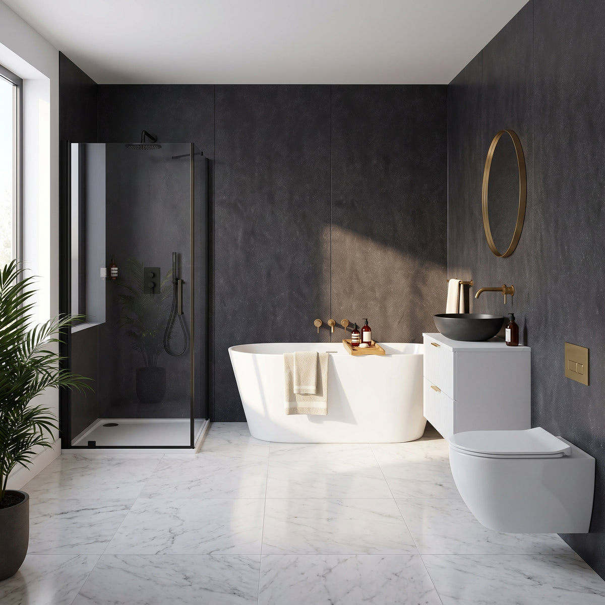 Hydraset Riven Slate Textured 1200 x 2400 Square Edge Wall Panel