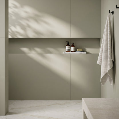 Hydraset Sage Green Matt 1200 x 2400 Square Edge Wall Panel