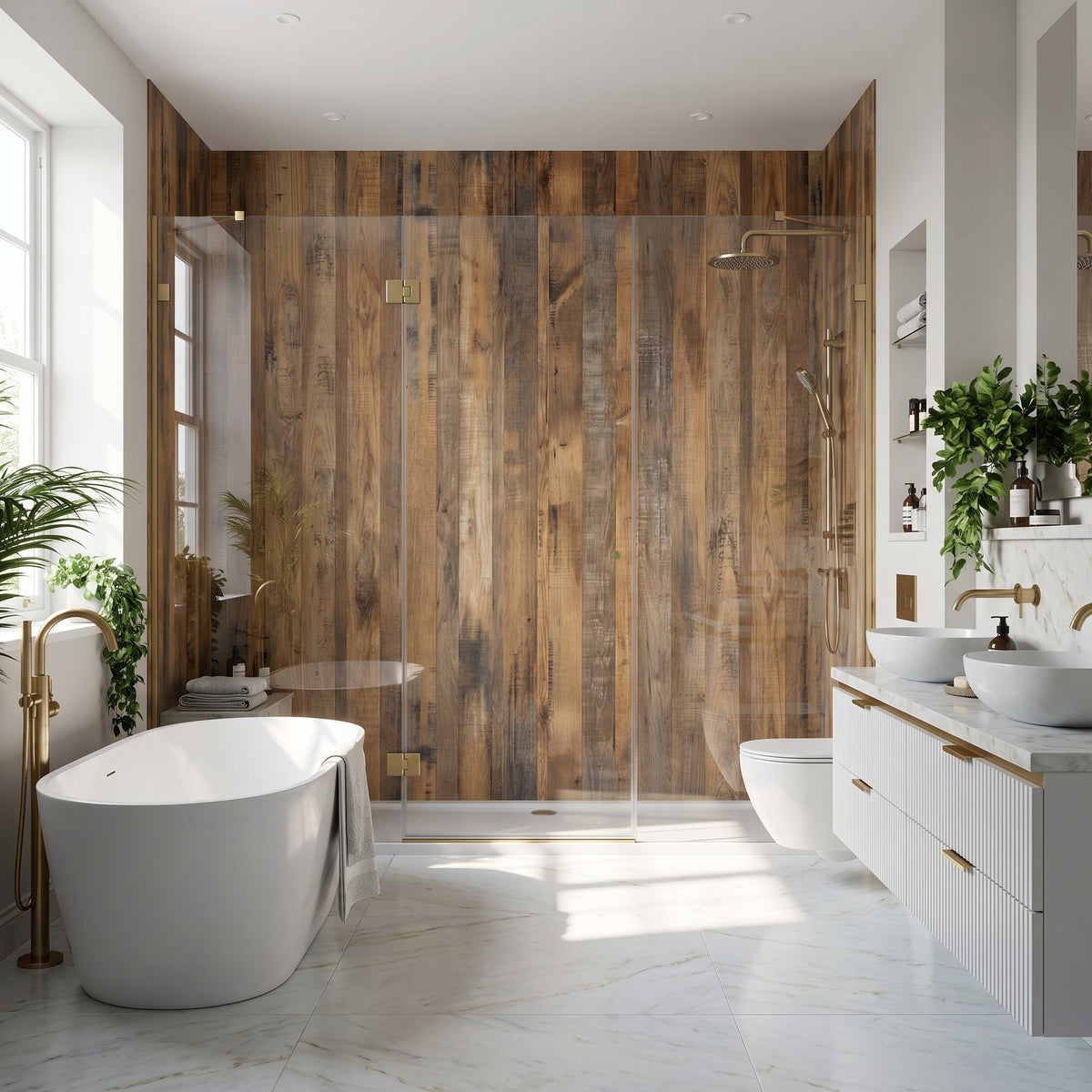 Hydraset Salvaged Plank Elm 1200 x 2400 Setlock Wall Panel