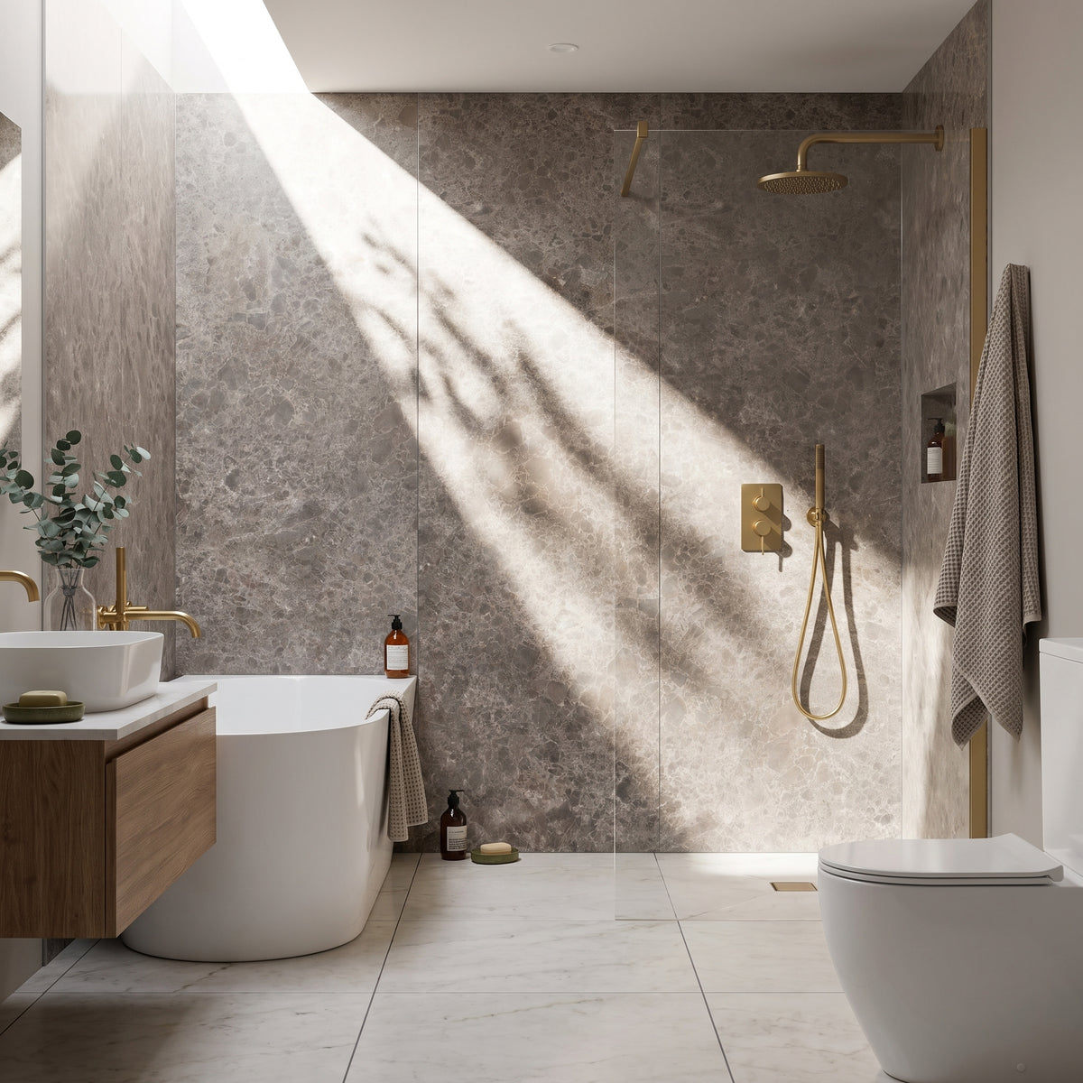 Hydraset Siena Marble 1200 x 2400 Setlock Wall Panel