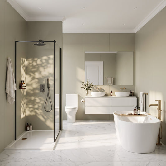 Hydraset Sage Green Matt 1200 x 2400 Setlock Wall Panel