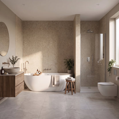Hydraset Tavolo Taupe 1200 x 2400 Square Edge Wall Panel