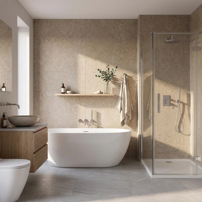 Hydraset Tavolo Taupe 1200 x 2400 Square Edge Wall Panel