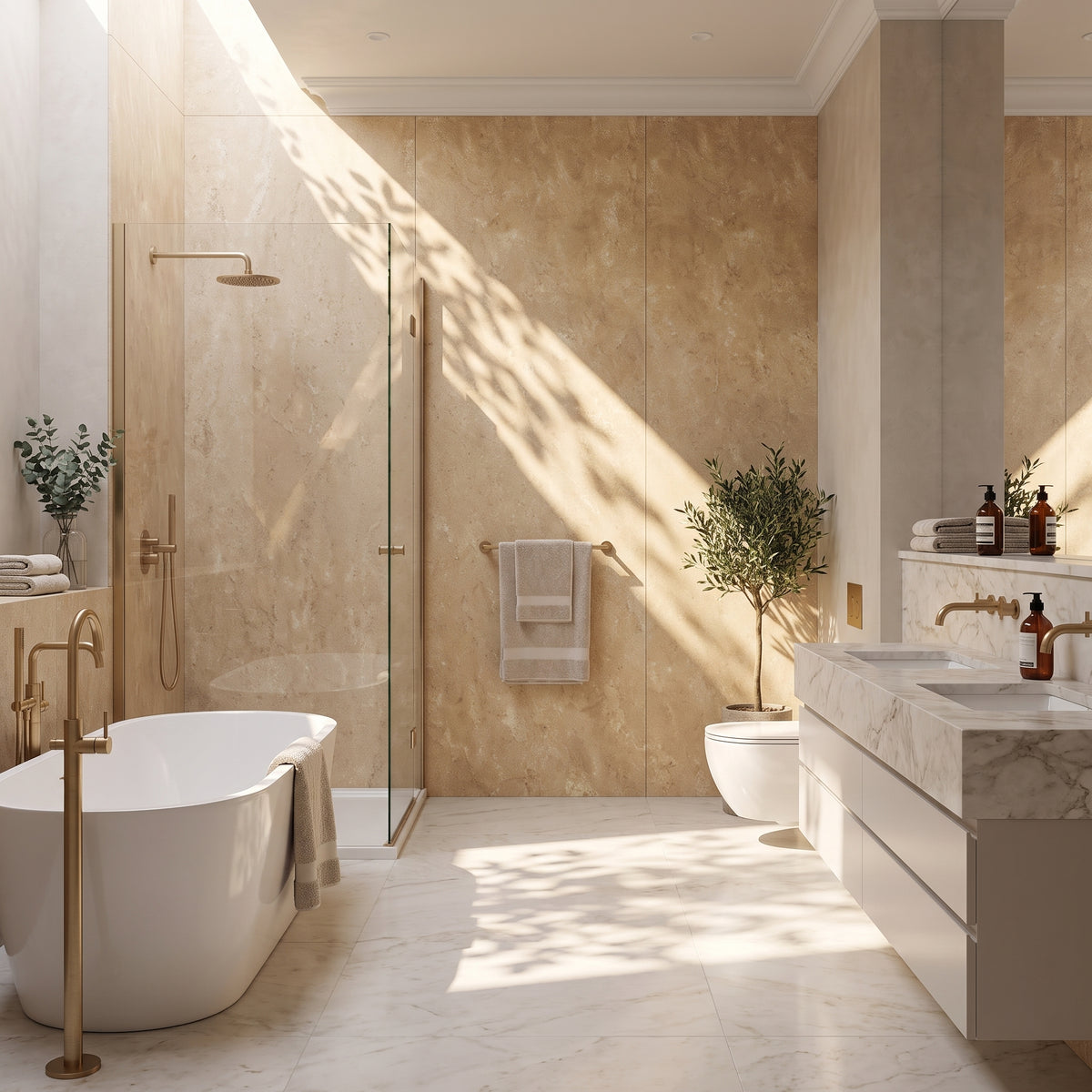Hydraset Travertine Square Edge 2400x1200mm