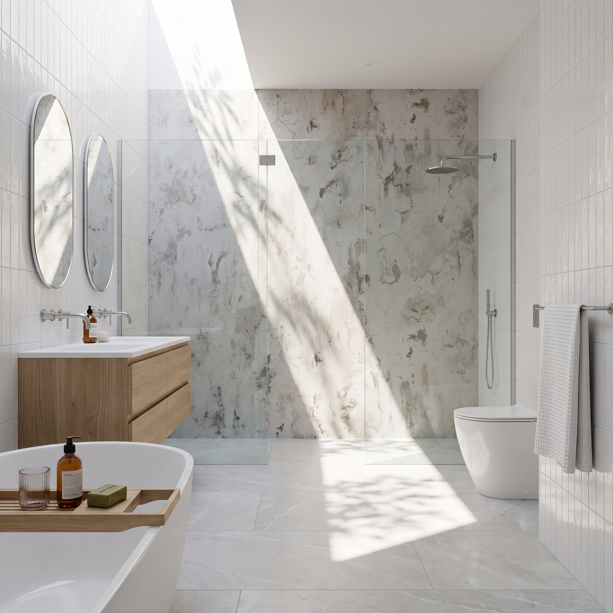 Hydraset Veneto Concrete Matt 1200 x 2400 Setlock Wall Panel