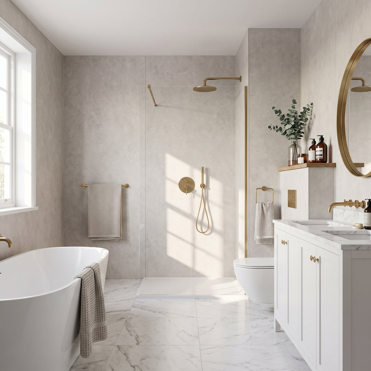 Hydraset White Mineral 1200 x 2400 Setlock Wall Panel