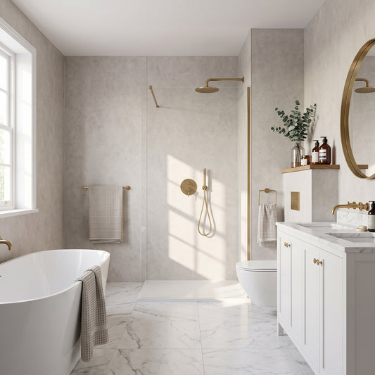 Hydraset White Mineral 1200 x 2400 Setlock Wall Panel