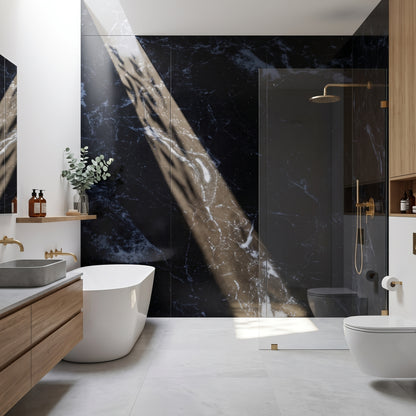 Hydraset Essentials Black Marble 2 pack Wall Panels 1000x2400