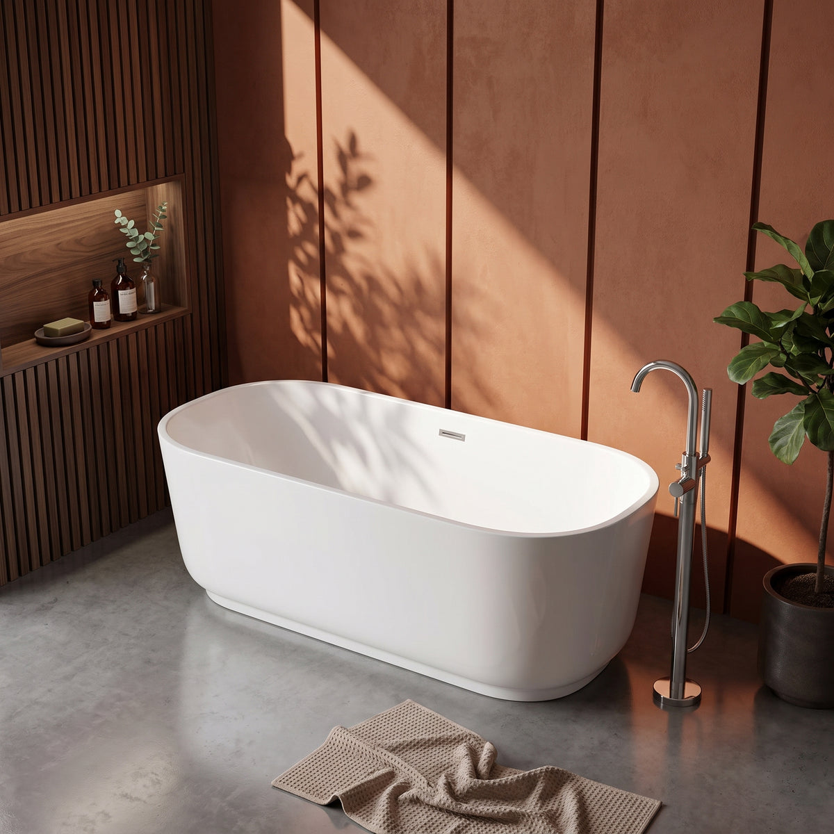 Fairford Livorna 1700 x 800 x 600mm Freestanding Bath