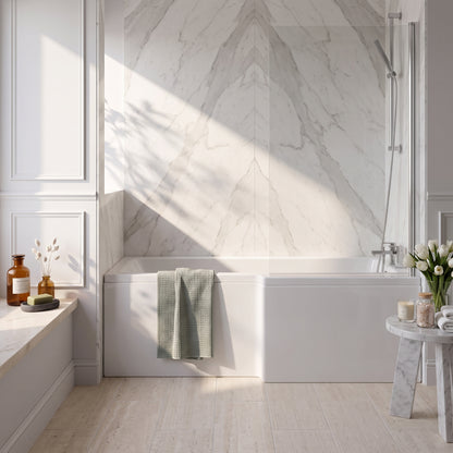 Fairford 1700 x 850mm L Shaped Right Hand Shower Bath