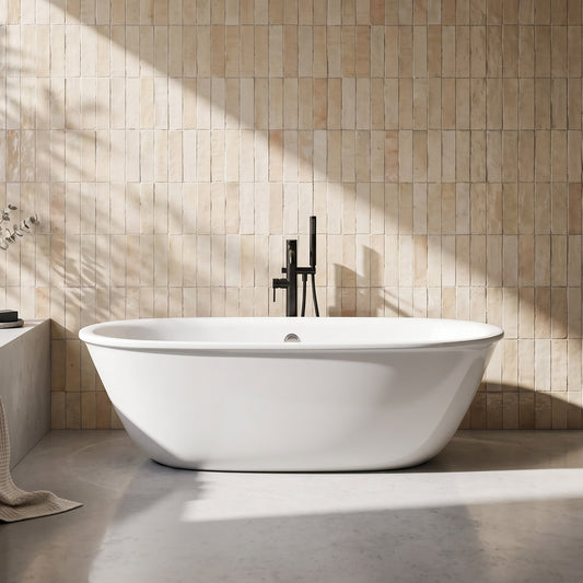 Fairford Spello 1680 x 750 x 570mm Polished Freestanding Bath