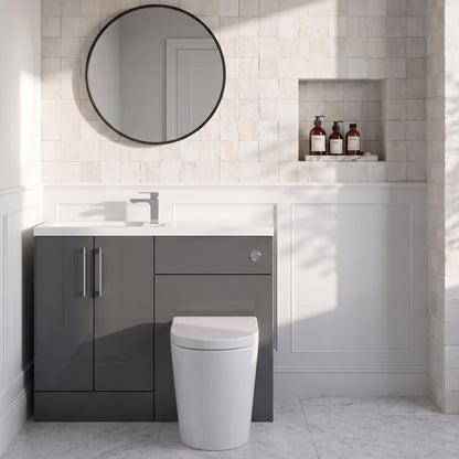 Fairford Union Gloss Grey 1200mm Slimline Combination Pack